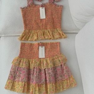 LoveShackFancy Set in Chateau Rose NWT
